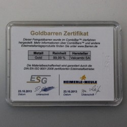 20 x 1g Gold Combibar