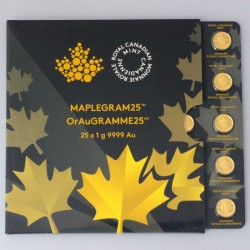 25 x g Gold Maple Leaf Maplegram