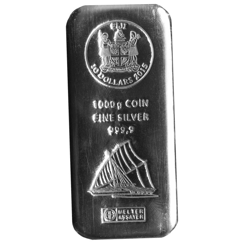 1 Kg Silber Münzbarren Fiji (diff.best.)