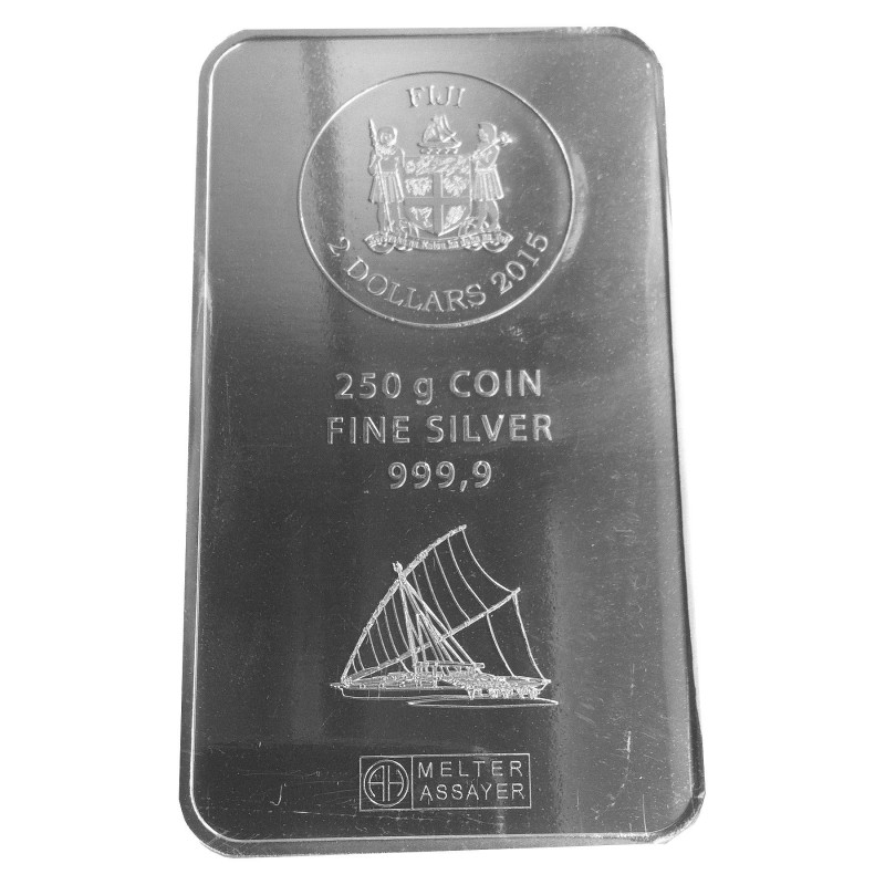 500 g Silber Münzbarren Fiji (diff.best.)