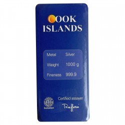 1 Kg Silber Münzbarren Cook-Islands (diff.best.)