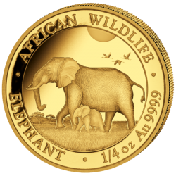 1/4 Oz Gold Somalia Elefant...
